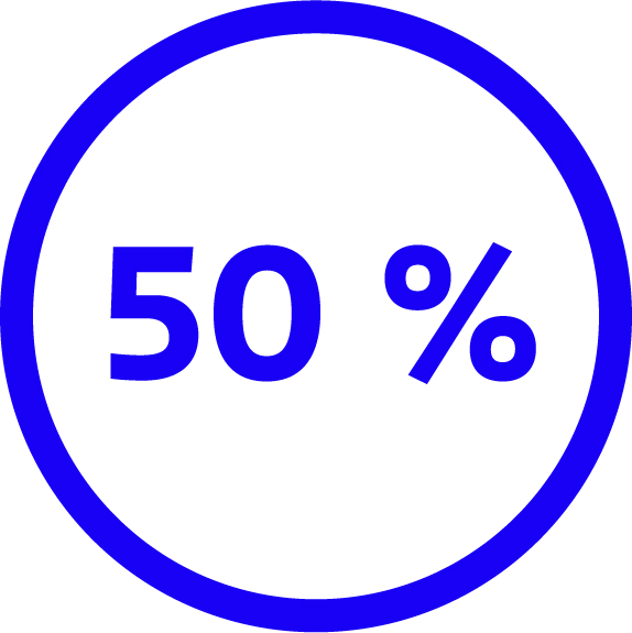 Ikona pre zľavu na nabité modely Ford